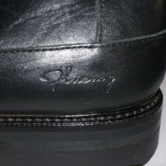 John Fluevog 240 Wagon F Shoes Lace Up Square Toe Split Toe M 12.5 W 14.5 Black main image 9